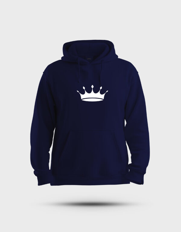 Crown Navy Blue Hoodie